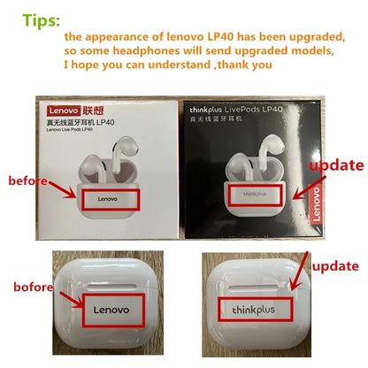 Original Lenovo lp40 Bluetooth Earphone